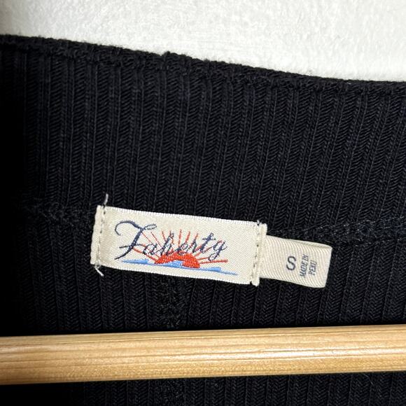 FAHERTY Legend Rib Monroe Bodysuit In Black {A54} - Picture 5 of 7